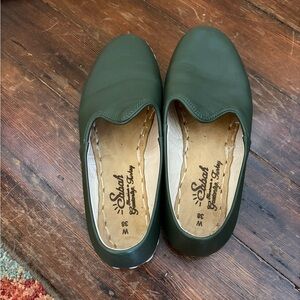 Sabah Green Slip-On Shoes